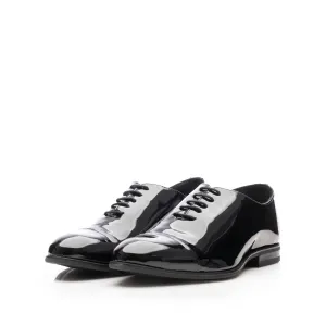 Pantofi eleganți bărbați din piele naturală, Leofex - 994 Negru Lac