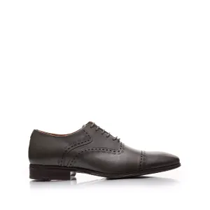 Pantofi eleganti barbati, Oxford din piele naturala, Leofex- 748  Verde Box