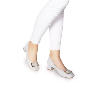 Pantofi eleganți damă din piele naturală - 2005 Blue deschis Box