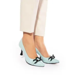 Pantofi eleganți damă din piele naturală - 21164 Azur Box