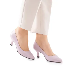 Pantofi eleganți damă din piele naturală - 21165 Lila box