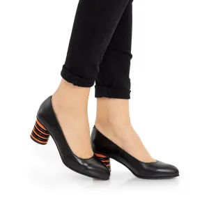 Pantofi eleganți damă din piele naturală - 21169 Negru Box