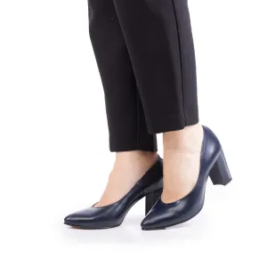 Pantofi eleganți damă din piele naturală - 43216 Blue Box