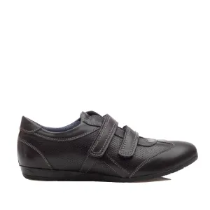 Pantofi sport dama din piele naturala, Leofex - 553 Negru box