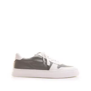 Sneakers bărbați din piele naturală, Leofex - 650 Alb  Box