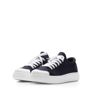 Sneakers  bărbati din piele naturală, Leofex -  Paul blue strech velur