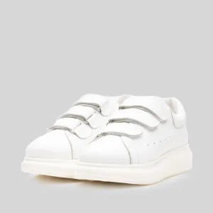 Sneakers damă din piele naturală, Leofex - 081 Alb Box