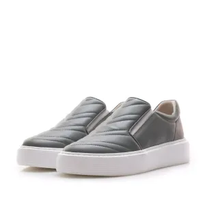 Sneakers damă din piele naturală, Leofex - 362 Verde Box