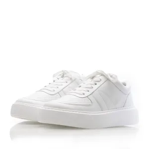 Sneakers damă din piele naturală, Leofex - 365 Alb Box