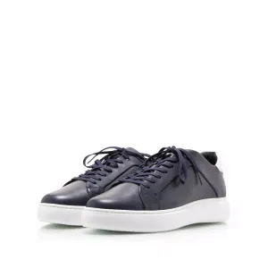 Sneakersi barbati din piele naturala, Leofex - 881 Blue Box