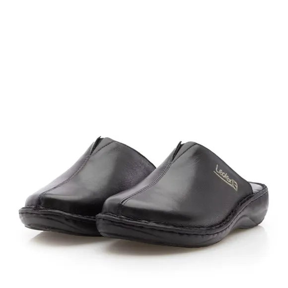 健康・医学 Femme Saboti medicali dama din piele naturala, Leofex - 120 negru box