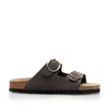 Saboți damă din piele naturală - 3513 Taupe Velur