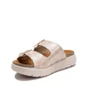 Saboți damă din piele naturală - 3607 Auriu Box Croco