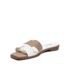 Saboți damă din piele naturală - 4038 Alb Maro Box Presat