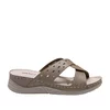 Saboți damă din piele naturală  - 4043 Taupe Box