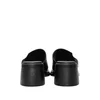 Saboți damă din piele naturală, Karisma - 4037 Negru Box Perforat
