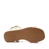 Sandale cu platforma dama din piele naturala - 224 Bej Box