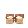 Sandale cu platforma dama din piele naturala - 7930 Nude box perforat