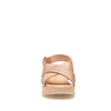 Sandale cu platforma dama din piele naturala - 7930 Nude box perforat