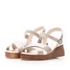 Sandale cu platformă damă din piele naturală, Leofex - 069 Nude Naplac