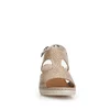 Sandale cu platforma dama din piele naturala Leofex- 218 Taupe Box