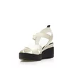 Sandale cu platforma dama din piele naturala, Leofex - 401 Crem Box