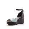 Sandale cu platforma dama din piele naturala, Leofex - 402 Turquoise Box