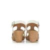 Sandale cu platformă damă din piele naturală, Leofex – 534-1 Bej Box