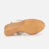 Sandale cu platforma dama din piele naturala  – 495-1  Bej Box