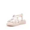 Sandale cu talpă groasă damă din piele naturală, Epica - 4003 Nude Box