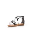 Sandale cu talpa joasă damă din piele naturală -   1107 Negru box