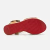 Sandale cu talpă joasă damă, din piele naturală - 493 Maro Box Perforat