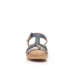 Sandale cu talpă joasă damă, din piele naturală, Leofex - 152 Blue Box