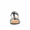 Sandale cu talpa joasa dama din piele naturala,Leofex-209 Blue Box