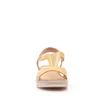 Sandale cu talpa joasa dama din piele naturala, Leofex - 215 Galben Box