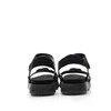 Sandale cu talpa joasa dama din piele naturala,Leofex - 257-1 Negru Box