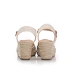 Sandale damă cu platformă, Pass Collection - 4034 Bej Multicolor