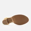 Sandale damă cu toc din piele naturală - 512 Galben Verde Box