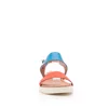 Sandale cu talpă joasă damă, din piele naturală, Leofex - 043 Portocaliu Bluemarin Box