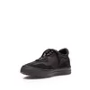 Sneakers bărbați din piele naturală, Leofex - 649-2 Negru Velur Strech