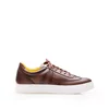 Sneakers bărbați din piele naturală, Leofex -  649 Red Wood  Box