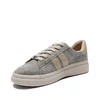 Sneakers damă din piele naturală - 3498 Gri Bej Nabuc