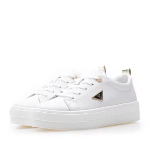 Sneakers damă din piele naturală - 3501 Alb Box
