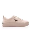 Sneakers damă din piele naturală -  3501 Nude Nabuc
