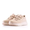 Sneakers damă din piele naturală -  3504 Nude Nabuc