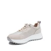 Sneakers damă din piele naturală - 4431 Bej Box