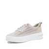 Sneakers damă din piele naturală - 4432 Taupe Deschis Box