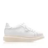Sneakers damă din piele naturală, Leofex - 074 Alb Box