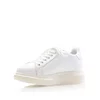 Sneakers damă din piele naturală, Leofex - 074 Alb Box