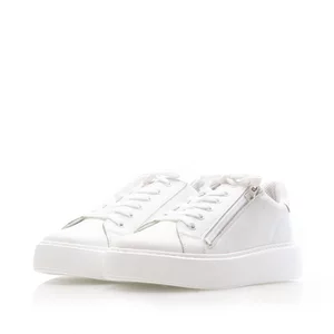 Sneakers damă din piele naturală, Leofex - 077 Alb Box
